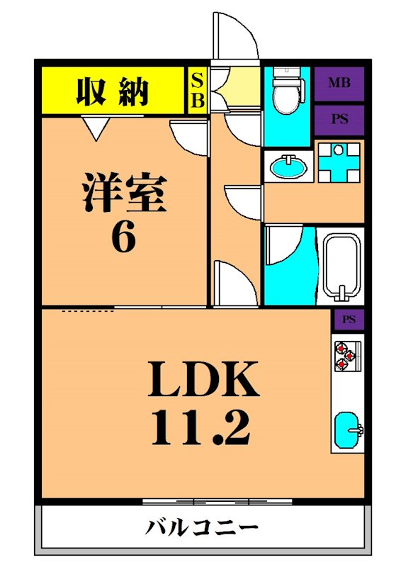 ヴィラ南品川 303号室 間取り