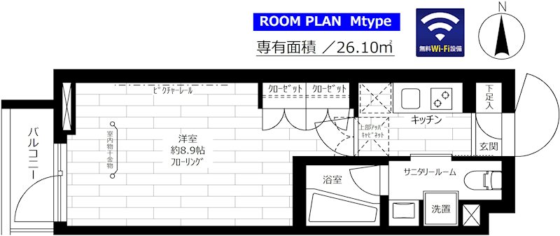 グランドコンシェルジュ馬込アジールコート 403号室 間取り