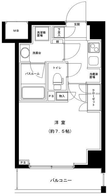 パティーナ大森 310号室 間取り