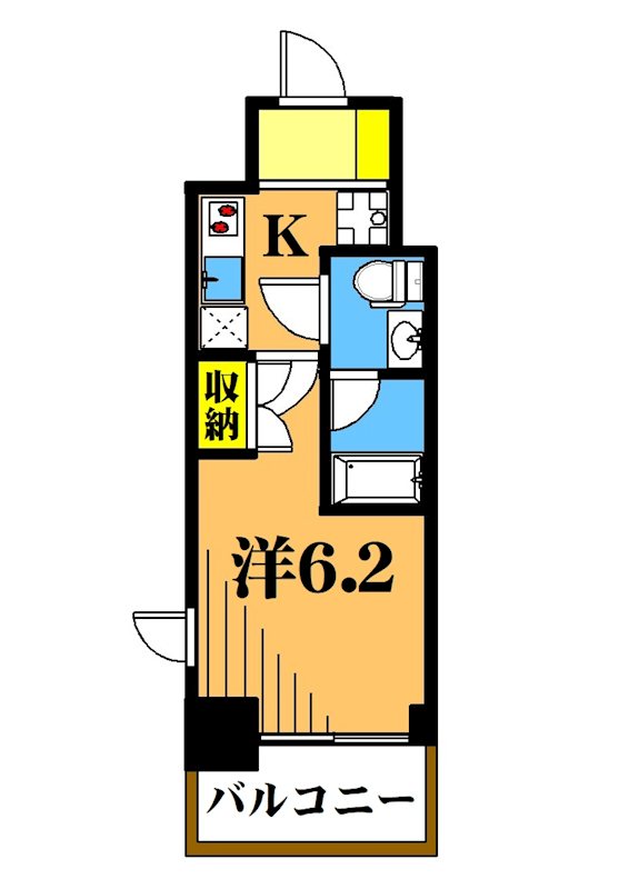 プライマル大森 606号室 間取り