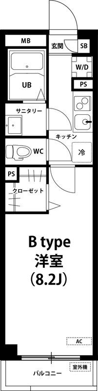 リブリ・Felice 202号室 間取り