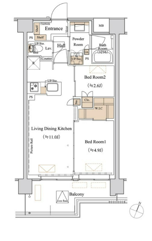 ブランシエスタ西馬込 間取り図