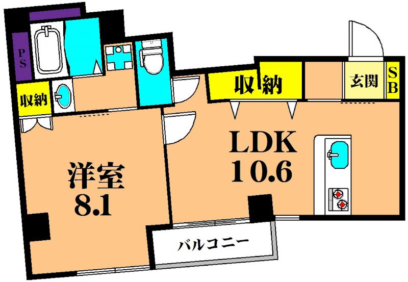 高輪チトセハイツ 間取り図