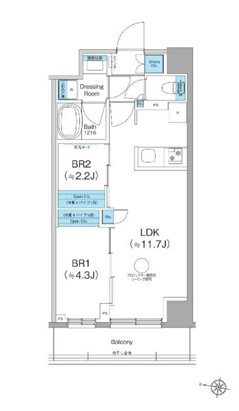 クレヴィアリグゼ西馬込 間取り図