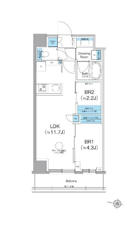 クレヴィアリグゼ西馬込 間取り図