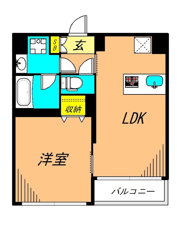 Stella 206号室 間取り