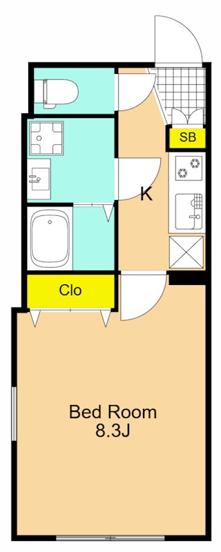LEGALAND大井町ANNEX 201号室 間取り