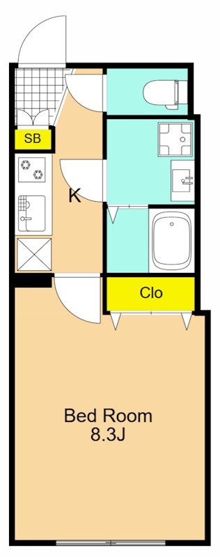 LEGALAND大井町ANNEX 203号室 間取り