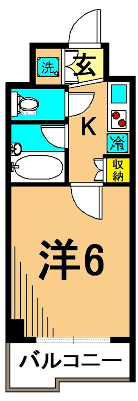 ルーブル品川南大井 302号室 間取り