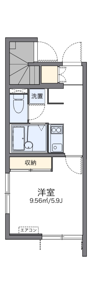 レオネクストウィステリア 102号室 間取り