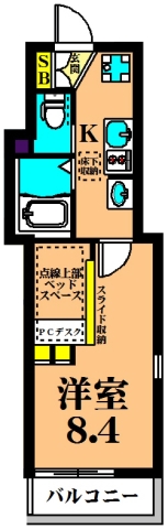 ALLURE日吉 101号室 間取り