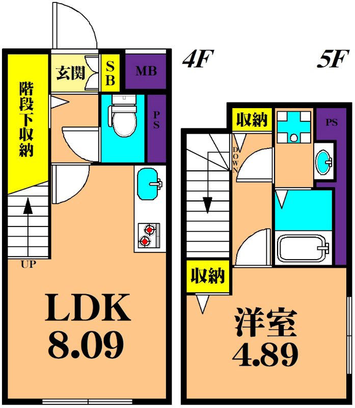 エルファーロ大井町 間取り図