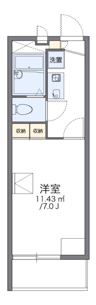 レオパレスエスト久が原 間取り図