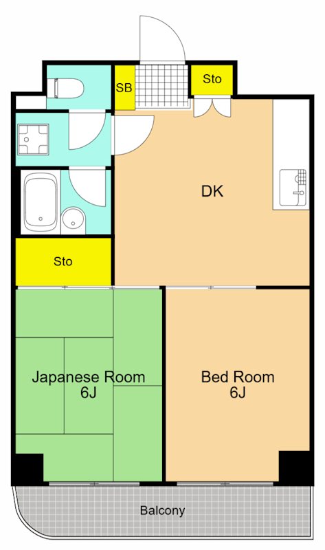 大坂屋ビル 201号室 間取り