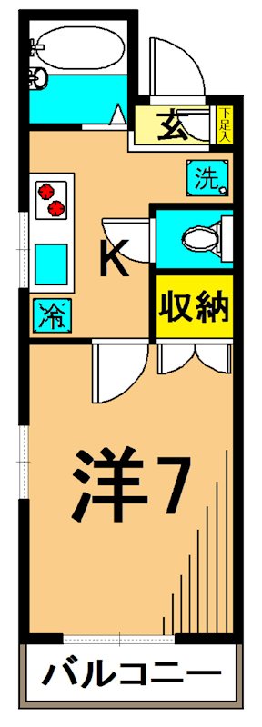 メゾントランタン  201号室 間取り