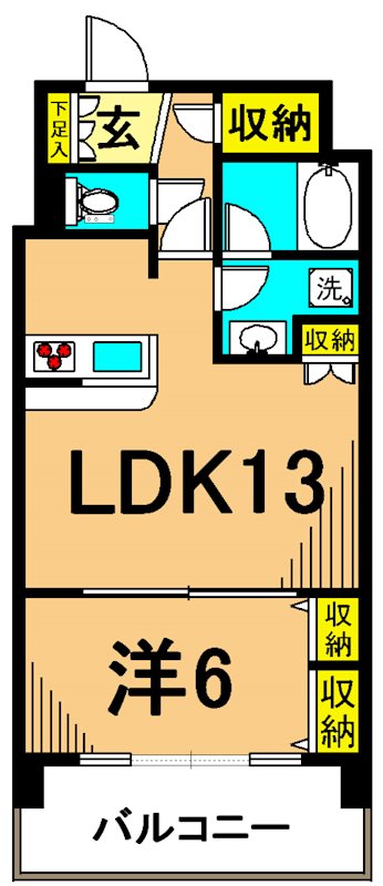 パークキューブ東品川 間取り図