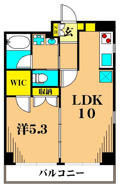 メゾンパーク大森  301号室 間取り