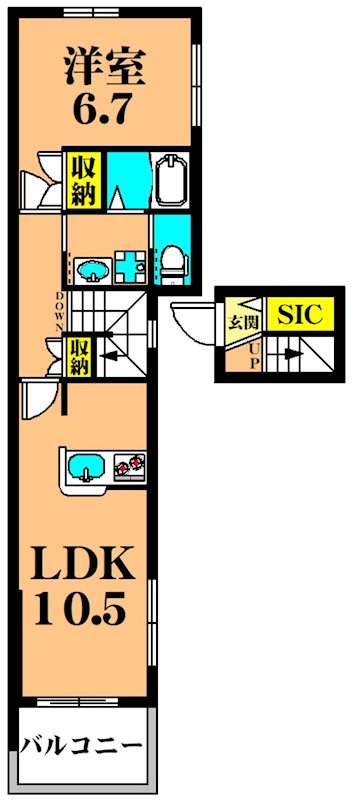 メゾンフルール 間取り図