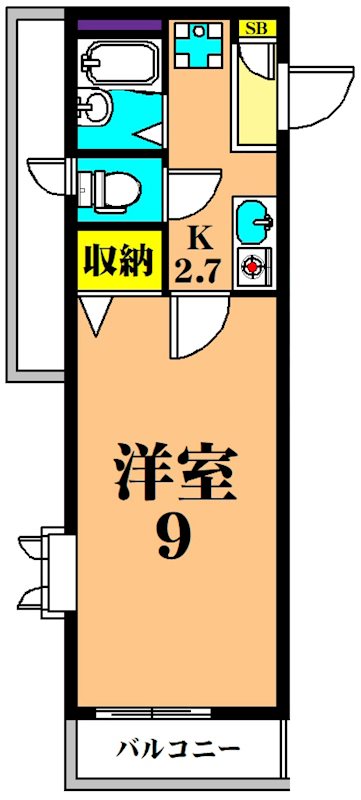 サンライズ西大井 201号室 間取り