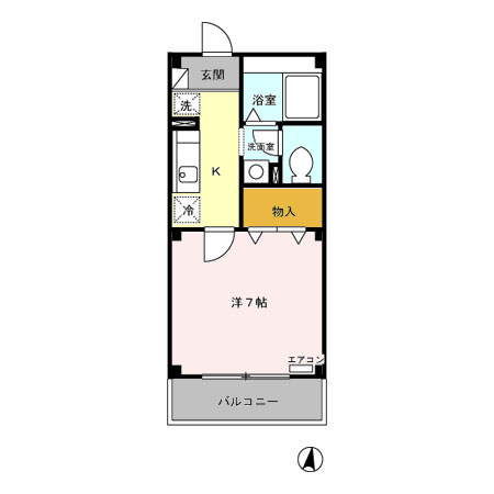 アトリオ トモ　弐番館 間取り図