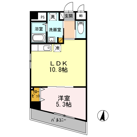 エスポワール多摩川 間取り図
