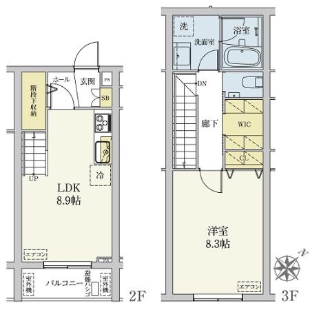 カスタリア旗の台 間取り図