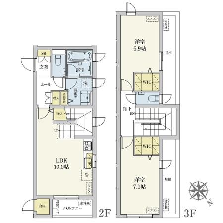 カスタリア旗の台 間取り図