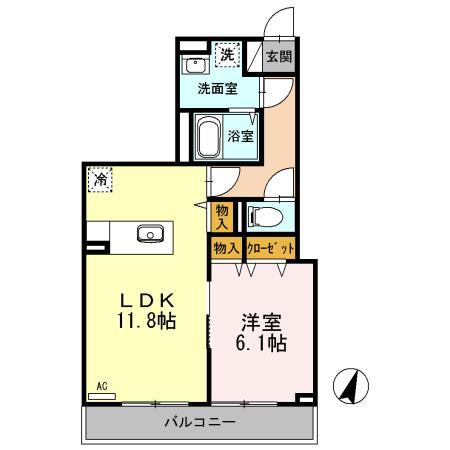 ルミエール久が原 302号室 間取り