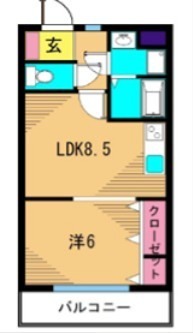 マンション三笠 間取り図