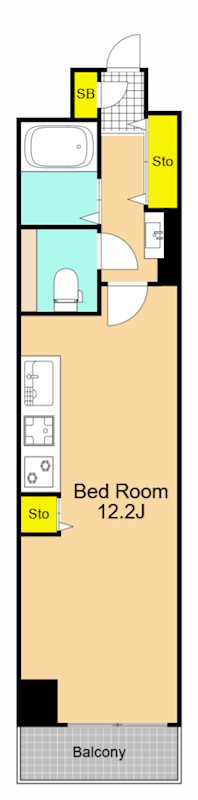 コーストワン   603号室 間取り