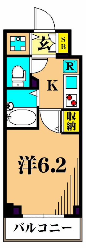 ガーラ大井町ゼームス坂上 101号室 間取り