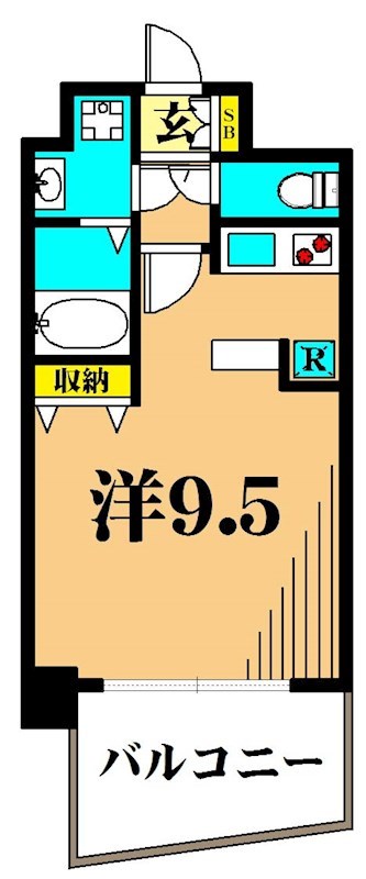 ドゥーエ青物横丁 間取り図