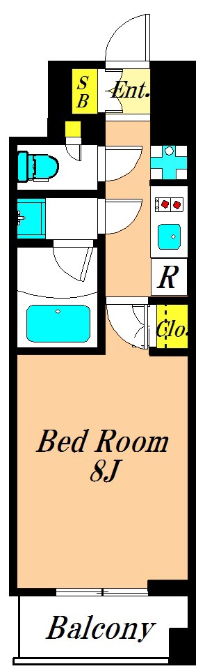 ルフォンブランシェ品川南大井 1203号室 間取り