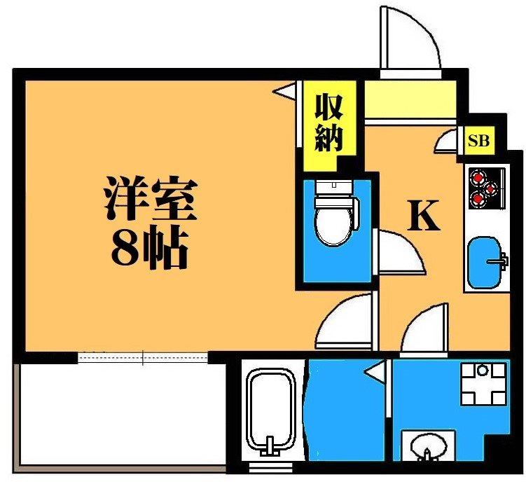 アーバンエムズ 303号室 間取り