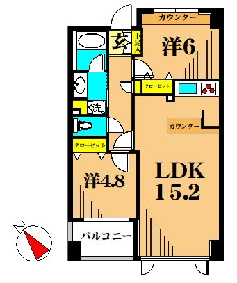 イクシー久米川 間取り図