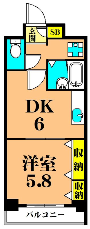 クレセール大井町  間取り図