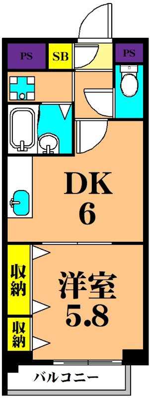 クレセール大井町  間取り図