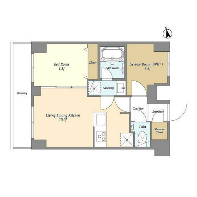 Augusta　Residence大森 702号室 間取り