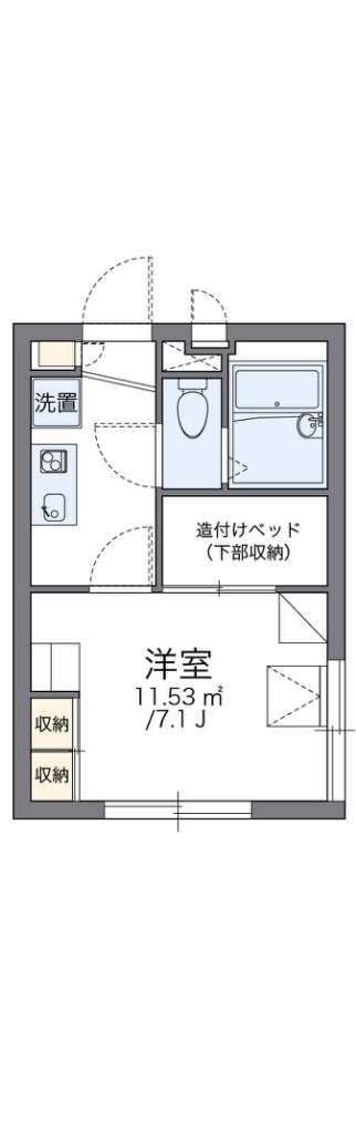 レオパレスサニーテラス北千束 201号室 間取り