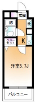 JLBグランエクリュ大井町Ⅲ 207号室 間取り