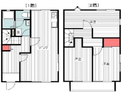 山王カーサマンション B号棟号室 間取り