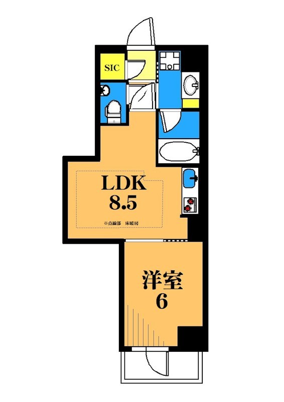 オープンレジデンシア大井町ゼームス坂  304号室 間取り