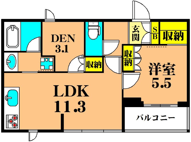 フレンシア玉川田園調布 間取り図