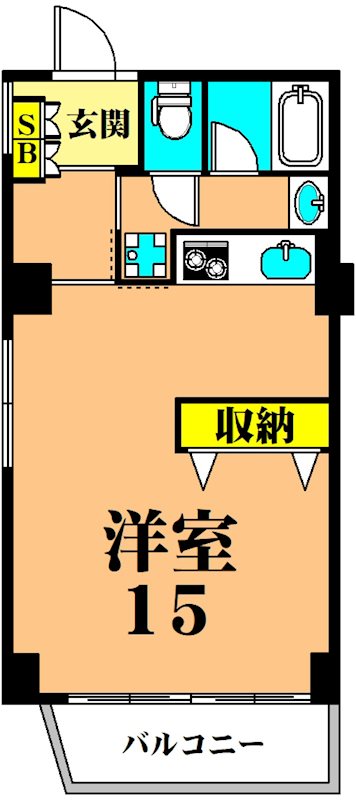 丸中ビル 701号室 間取り