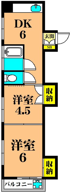 二葉ハイツ 間取り図
