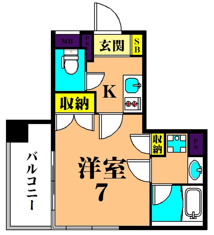 レジディア南品川 501号室 間取り