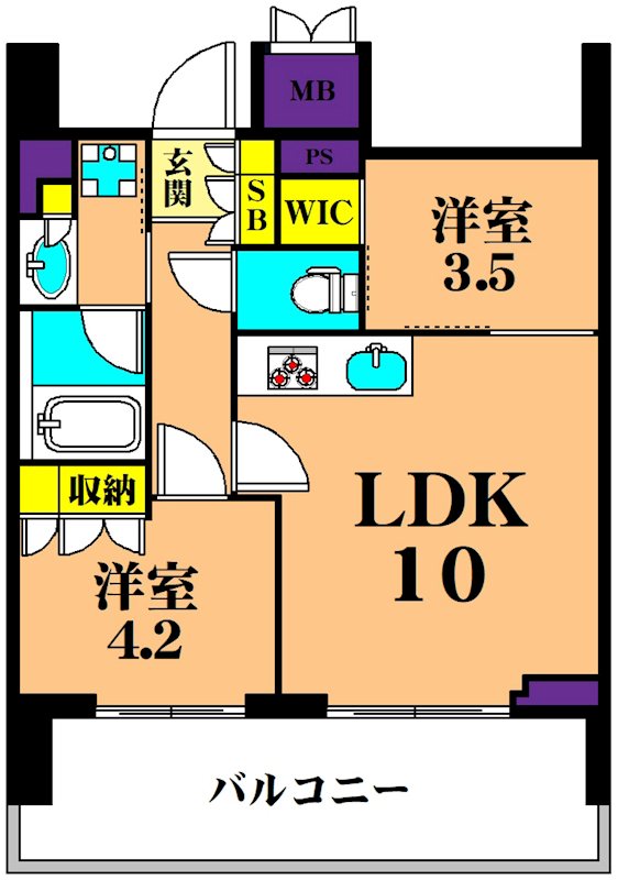 ルフォンプログレ西大井プレミア 908号室 間取り