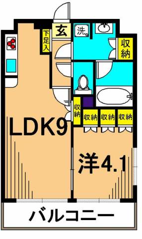 エコロジー大井町レジデンス 702号室 間取り