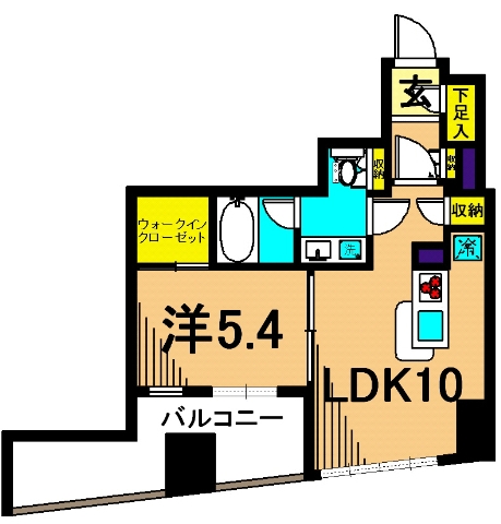 カスタリアタワー品川シーサイド 1701号室 間取り