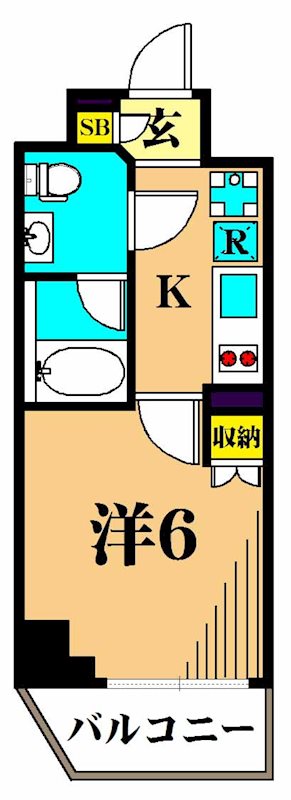 SYFORME　OIMACHI 703号室 間取り